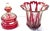 Monumental Bohemian Ruby Cut to Clear Crystal Flower Form Vase, Circa 1880 For Sale - Image 15 of 15