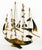 Nautical Vintage Nautical Sailing Vessel Sculpture in Horn and String For Sale - Image 3 of 8