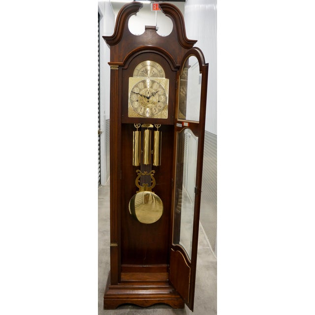 Traditional 1980s Ridgeway Grandfather Clock For Sale - Image 3 of 11