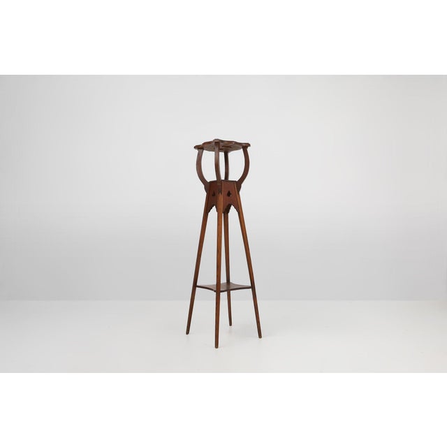Wood Art Deco Console Table in Oak, France, 1940s For Sale - Image 7 of 12