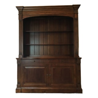 Ethan Allen British Classics Motorized Tv Lift and Bookcase Cabinet For Sale