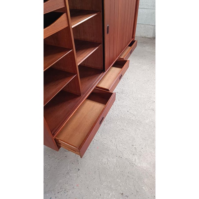 Brown Vintage High Board by Helge Sibast, 1960s For Sale - Image 8 of 16