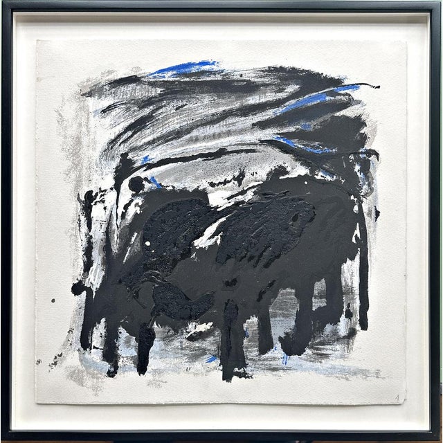 Emil Schumacher, Original Terragraph from the Book of Genesis, 1998, No. 1 For Sale - Image 7 of 7