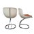 (4) Goldfinger chairs, after Michel Cadestin, Space Age style, fiberglass and chrome-plated steel, 1990s – France...