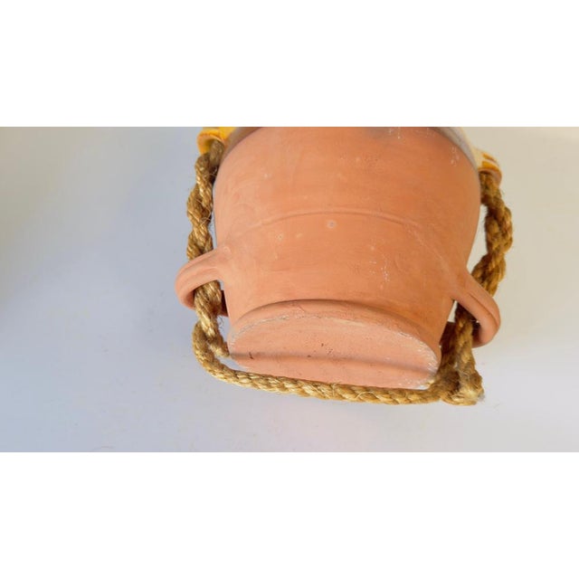 Provençal-Style Pottery Jar in Yellow Ochre Glaze For Sale - Image 5 of 10