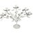A vintage tole candelabra. Five arms covered in vine leaves and clusters of grapes. Each arm has a candle holder made of...