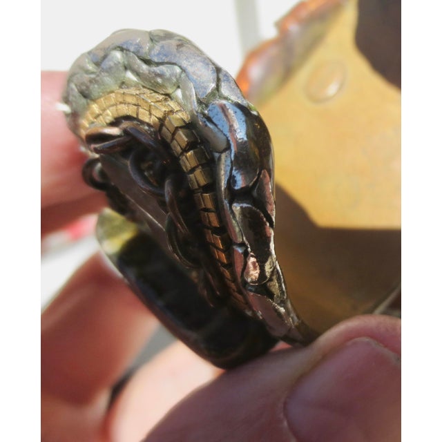 Celadon Wendy Gell Cuff Dated 1986 Size 6.15 For Sale - Image 8 of 11