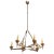 Italian 1920s Art Deco Gilt Iron Chandelier For Sale In New York - Image 6 of 6