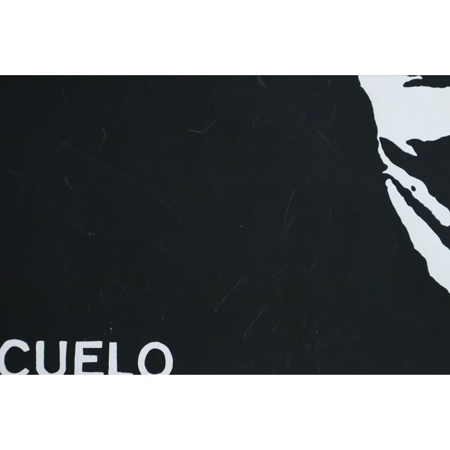 1980s Original Cuban Silkscreen Charlie Chaplin Poster, El Chicuelo (1921) For Sale - Image 4 of 4