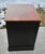 Black Vtg. Ethan Allen Black & Cherry Two Door Transitional Style Cabinet For Sale - Image 8 of 13