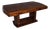 Art Deco Mahogany & Elm Burl Dining Table, 1930s For Sale