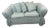 Vintage Turquoise Loveseat For Sale