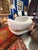 Custom Cream Color Boucle and Wood Lounge Chair For Sale - Image 11 of 11