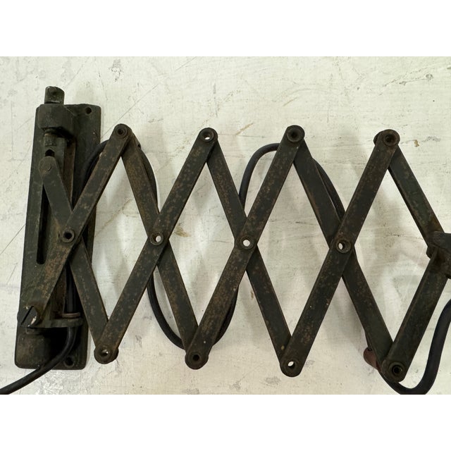 Mid-Century Industrial Workshop Lamp from Concertina, 1950s For Sale - Image 9 of 14