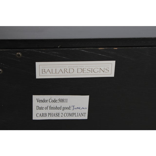 Ballard Designs Mirror Door Black Tv Console Cabinet For Sale - Image 16 of 16