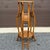 American Bulbous 1970s Rattan 2 Tier 36" Plant Stand For Sale - Image 3 of 11