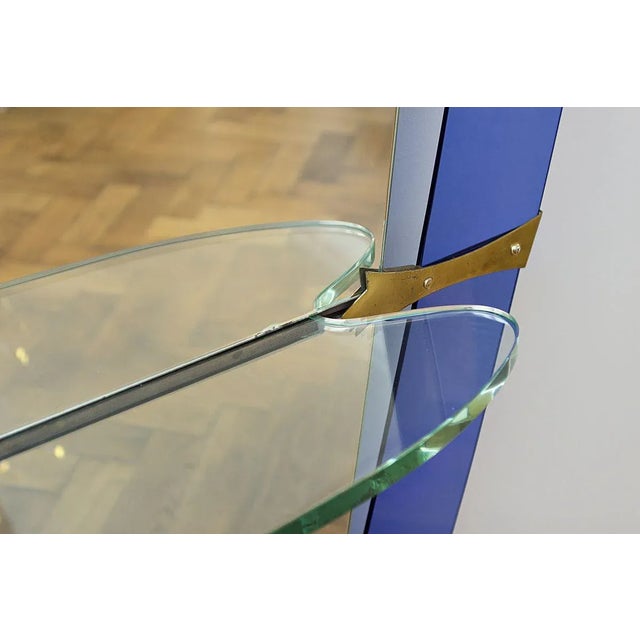 Metal Large Mirror from Cristal Art, 1950s For Sale - Image 7 of 11