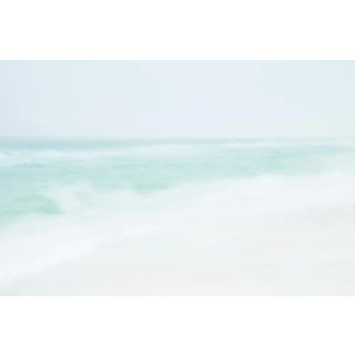 Minimalist Coastal Art, 'Beach Spray' Impressionist Seascape Photograph, Large 45 X 30" Beach Photography Print, Florida Artwork For Sale