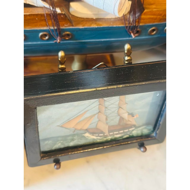 Small Sailboat Shadow Box For Sale - Image 4 of 8