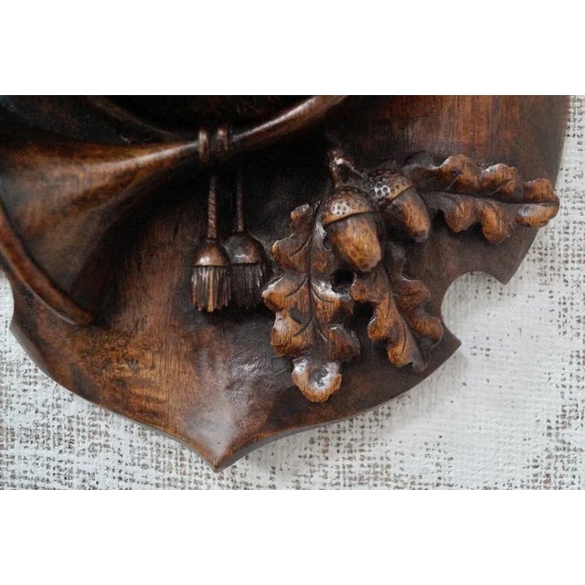 Antique Black Forest Trophy Wall Plaques, 1800s, Set of 2 For Sale - Image 4 of 11