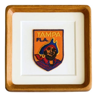 Florida Tampa Gasparilla Vintage Framed Travel Patch For Sale