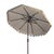 Transitional Ramona 9 Ft Crank Umbrella, Yellow Stripe/Brown Pole For Sale - Image 3 of 4