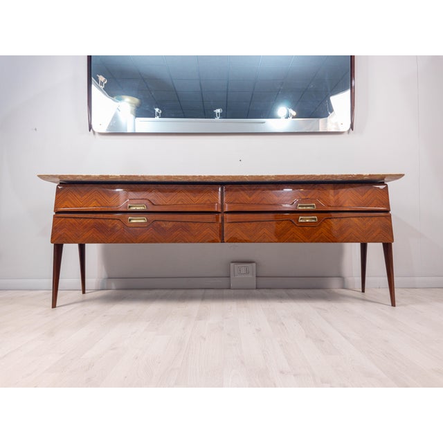 Mid-Century Sideboard with Mirror from La Permanente Mobili Cantù, 1950s, Set of 2 For Sale - Image 6 of 18