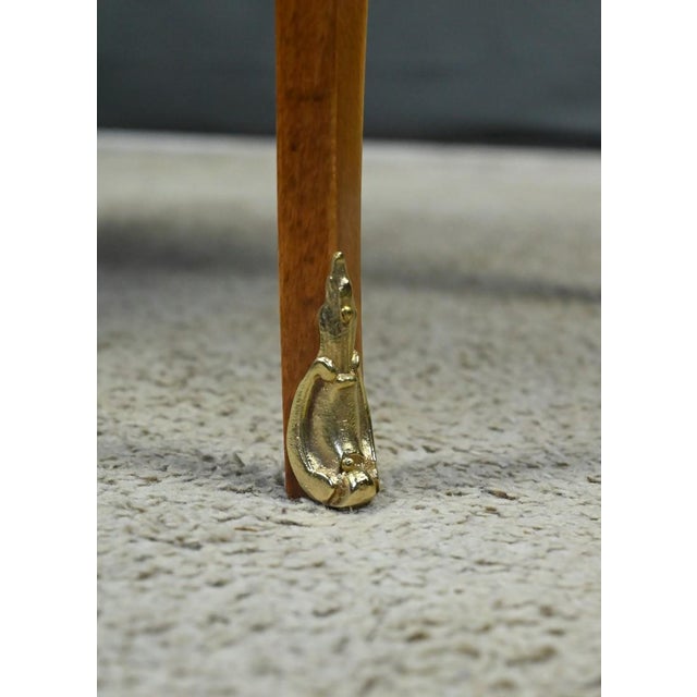 Early 20th Century Louis XV-Louis XVI Transition Style Half-Moon Commode For Sale - Image 10 of 18