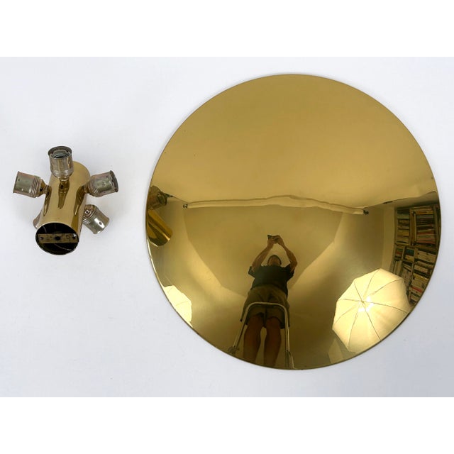Large Mid-Century Brass Flush Mount by Florian Schulz, Germany, 1970s For Sale - Image 17 of 18
