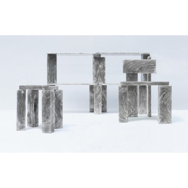 Mother of Pearl Finish Cabinet by Marten and Joost For Sale - Image 4 of 8