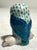 Mid-Century Modern MCM Herend Hand Painted Fishnet Hungarian Porcelain Owl on Perch With 24k Gold Accents For Sale - Image 3 of 6