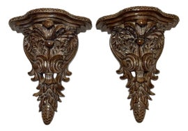 Example of Neoclassical Revival Wall-Mounted Shelving