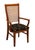 BASSETT FURNITURE Cherry Contemporary Mission Style Dining Arm Chair 40" High 25" Wide 23" Deep Seat: 19" High Arms: 25"...