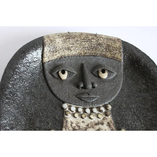 Ceramic Nun Wall Plate by Marie Henriette for Atelier Dour, Belgium, 1970s For Sale - Image 11 of 13