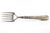 Silver Fish Serving Fork with Reliefs and Floral Motifs, in Good conditions.