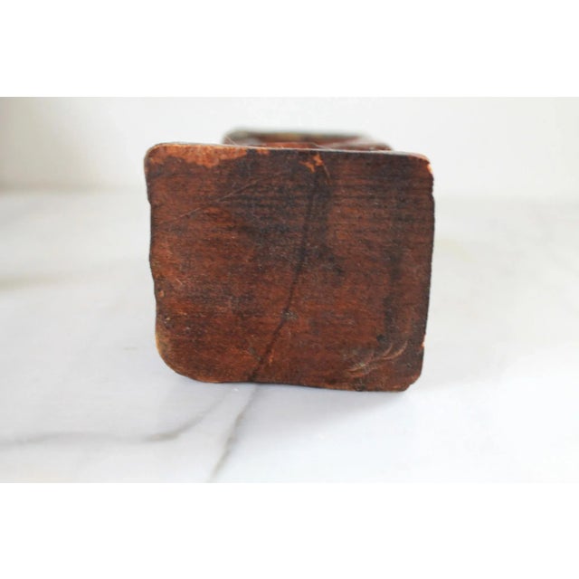 Vintage Hand Carved Wood Tiki Table Lighter For Sale - Image 12 of 12