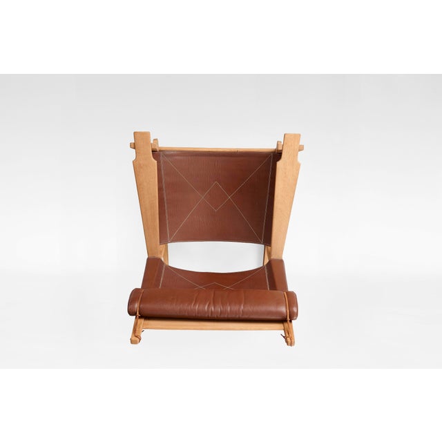 Keyhole GE-673 Rocking Chair by Hans J. Wegner for Getama, 1960s For Sale - Image 5 of 8