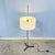 Chrome and Black Lacquered Metal Floor Lamp with Fabric Shade from Wila, 1960s For Sale - Image 4 of 12