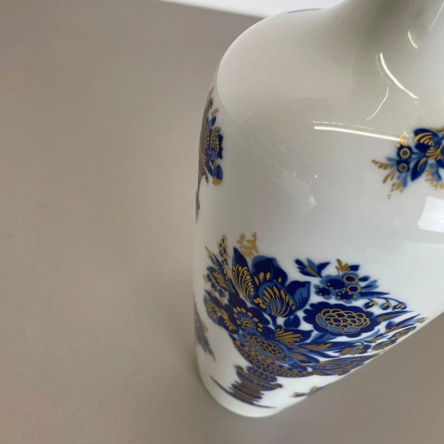 Blue Porcelain Vase from Heinrich Ceramics, Germany, 1970s For Sale - Image 8 of 18