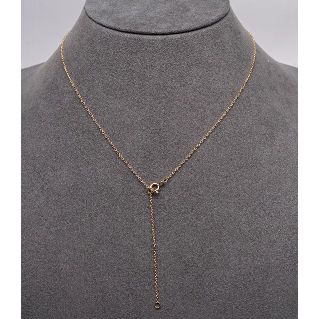 Rocks With Soul Yellow Gold Baby Heart Necklace For Sale - Image 10 of 11