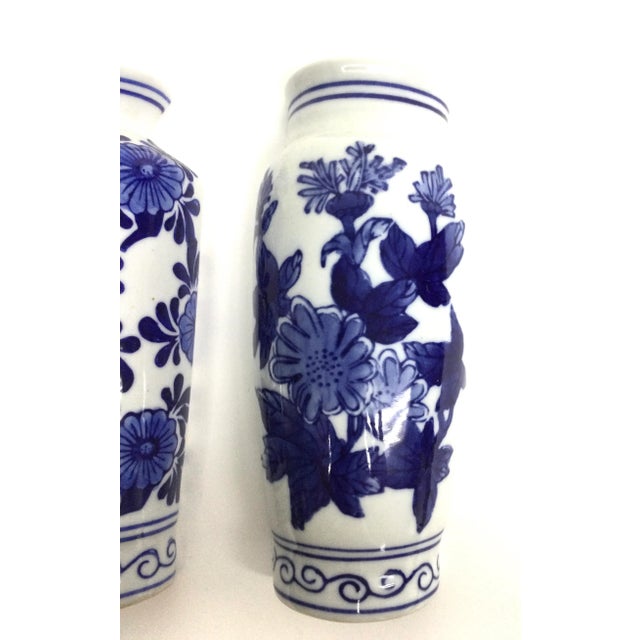 Vintage Cobalt Blue Chinese Half Vase Wall Scones Chairish
