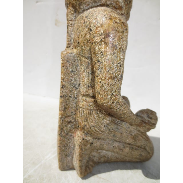 Sand Egyptian Pharaoh Amenhotep II Statue For Sale - Image 8 of 9