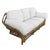 1980s 1980s Stick Reed Rattan Sofa & Chair Living Room Set W/ Overstuffed Cushions For Sale - Image 5 of 12