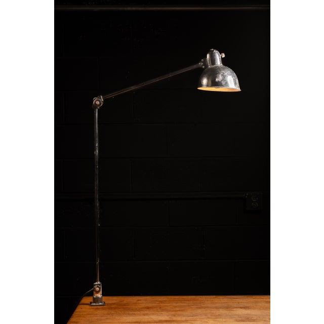 Kaiser Leuchten 1930s Articulated Industrial Lamp by Kaiser Leuchten For Sale - Image 4 of 11