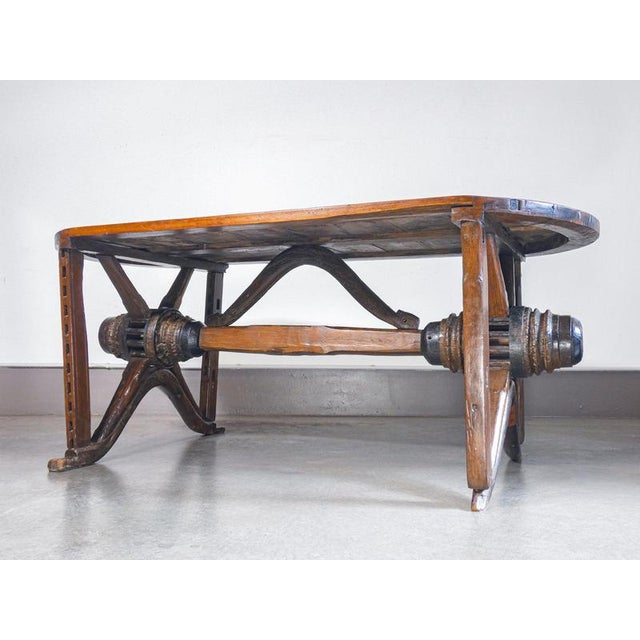 Rustic Handcrafted Wood Table For Sale - Image 17 of 18