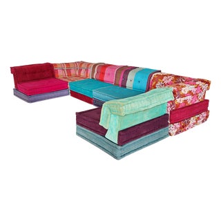 Modular Model Mah Jong 6-Seater Sofa by H. Hopfer for Roche Bobois, 1990s, Set of 6 For Sale