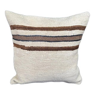 Turkish Hemp Pillow Cushion Natural Beige Brown Cushion Cover 20x20 For Sale