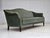 1960s, 3-seater Danish sofa. Green furniture velour, beech wood legs, brass springs in the seat. Original good condition:...