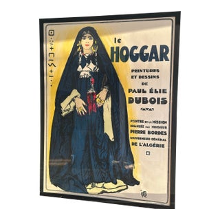 Early 20th Century Original Paul Élie Dubois “Le Hoggar” French Lithograph Exhibition Poster For Sale