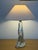 This elegant vintage table lamp base was crafted in the 1960s by the renowned Cristallerie de Lorraine in France. It...